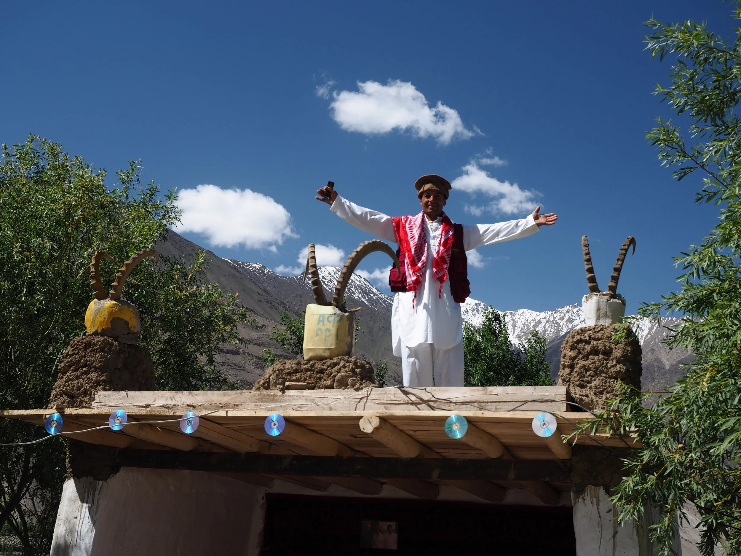 Pamiri Man in Bartang Valley welcoming to his home