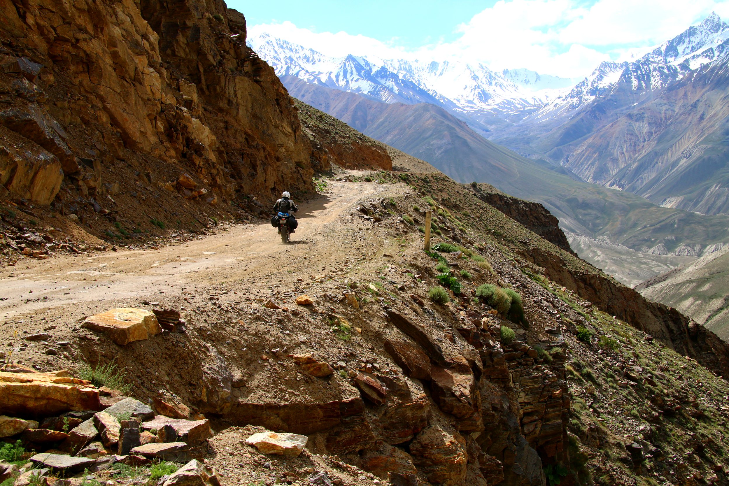 Motorbiking in the Pamirs, Tajikistan