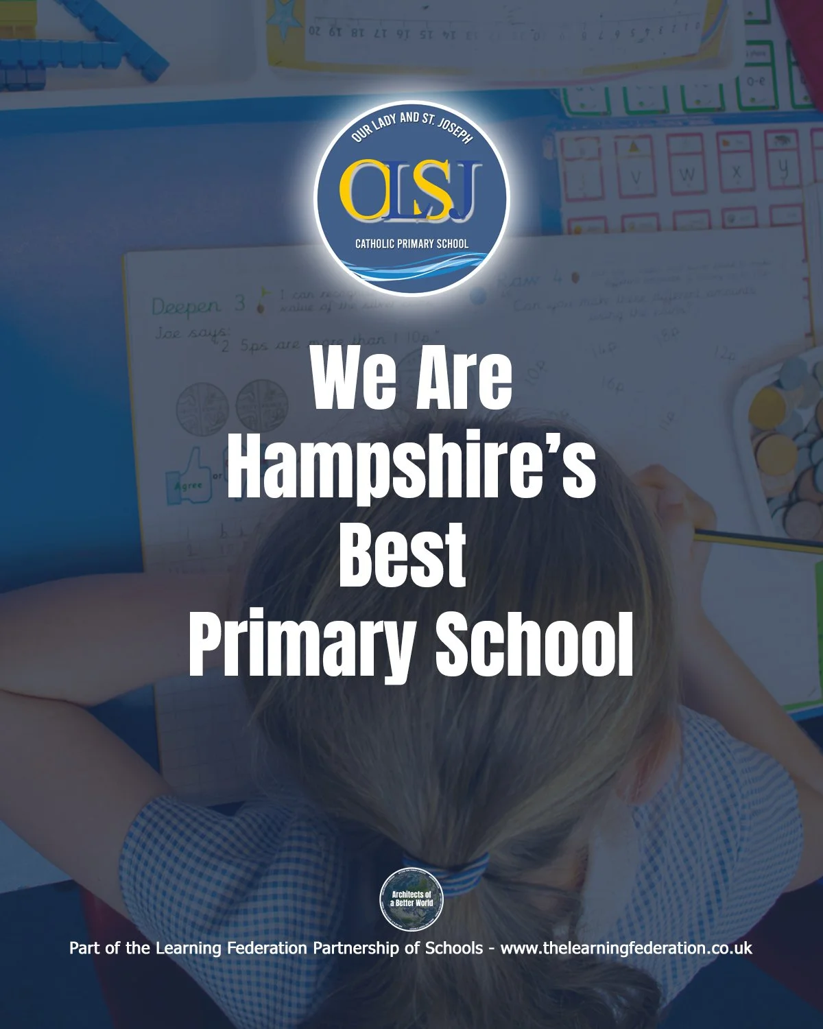 OLSJ is Hampshire’s Best Primary School