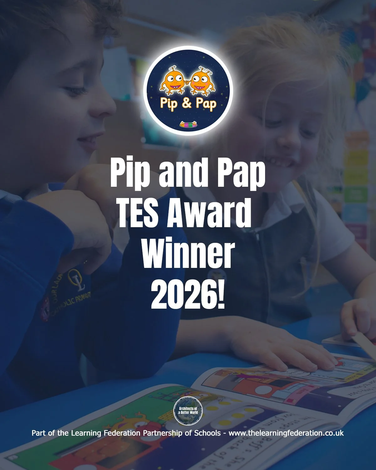 Pip and Pap Phonics are TES School Awards Winners!
