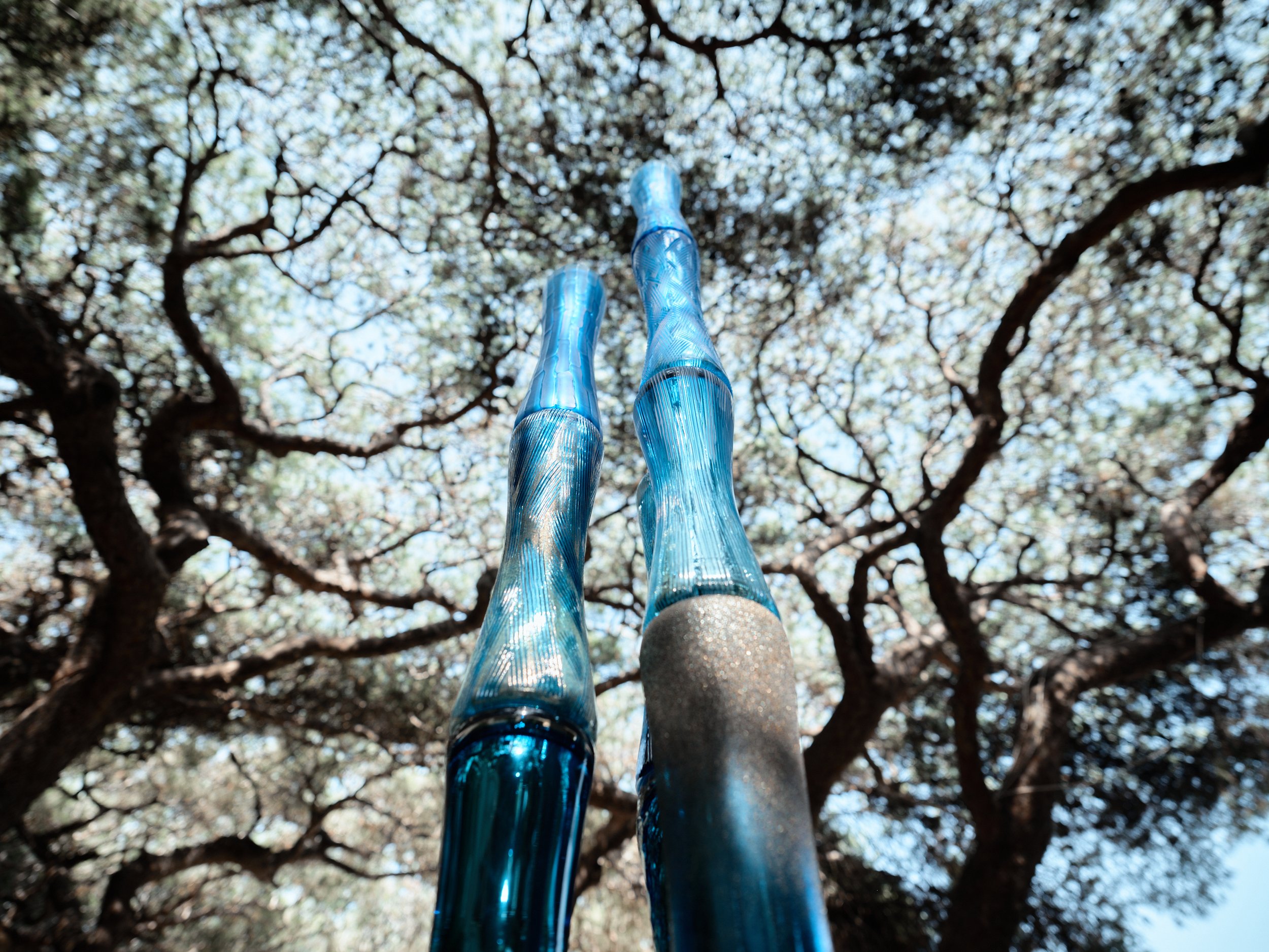 Antoine Pierini sculpte la nature en formes symboliques. Ses Colonnes Roseaux qui tendent vers l’épure sont un hommage par le verre à la Colonne sans fin de Constantin Brancusi. Elles sont ce lien entre intérieur et extérieur, l’homme et son milieu,