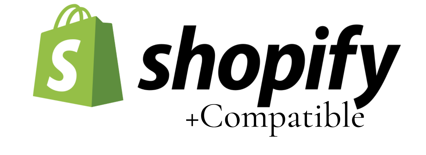 Shopify logo with green shopping bag with the letter S