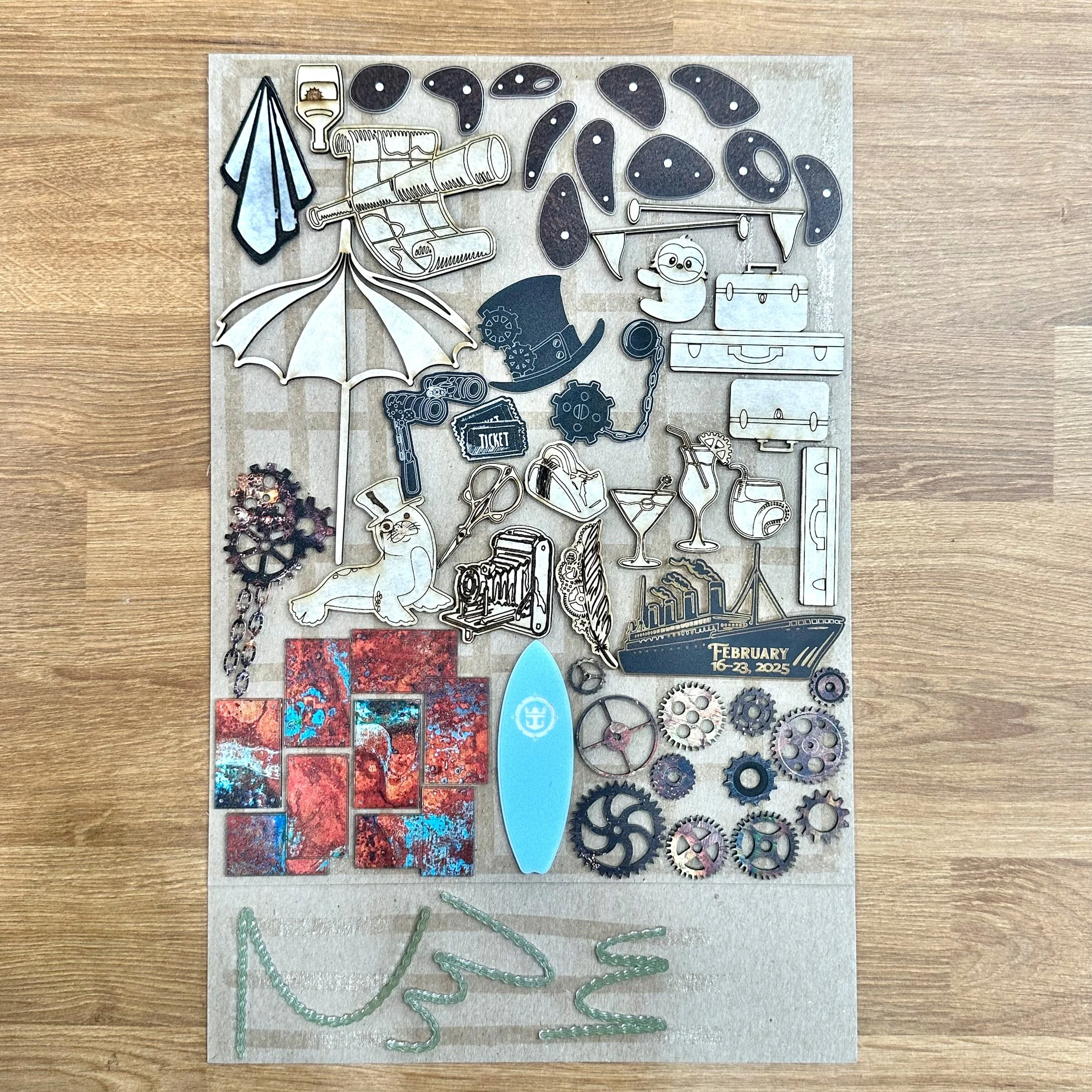 Custom Wood & Acrylic Cruise Embellishments