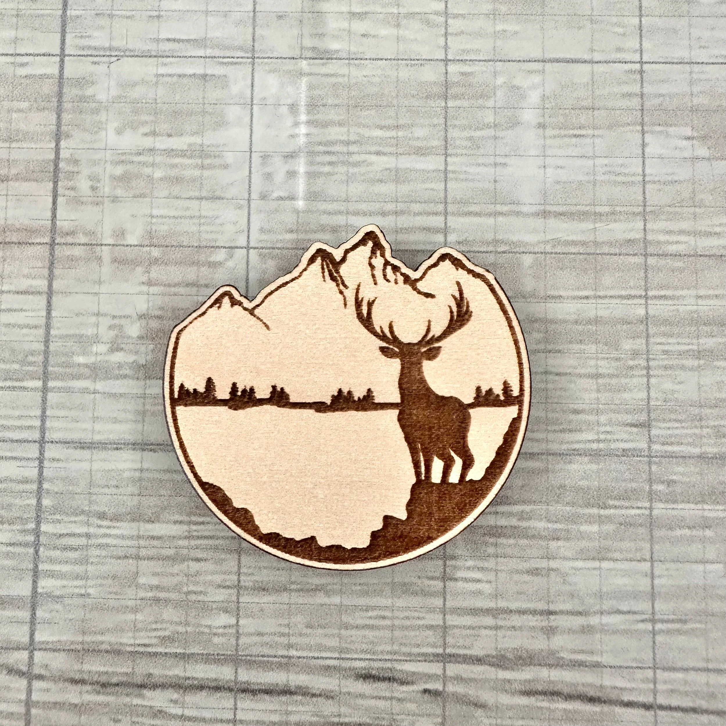 Deer Token Scrapbooking Embellishment