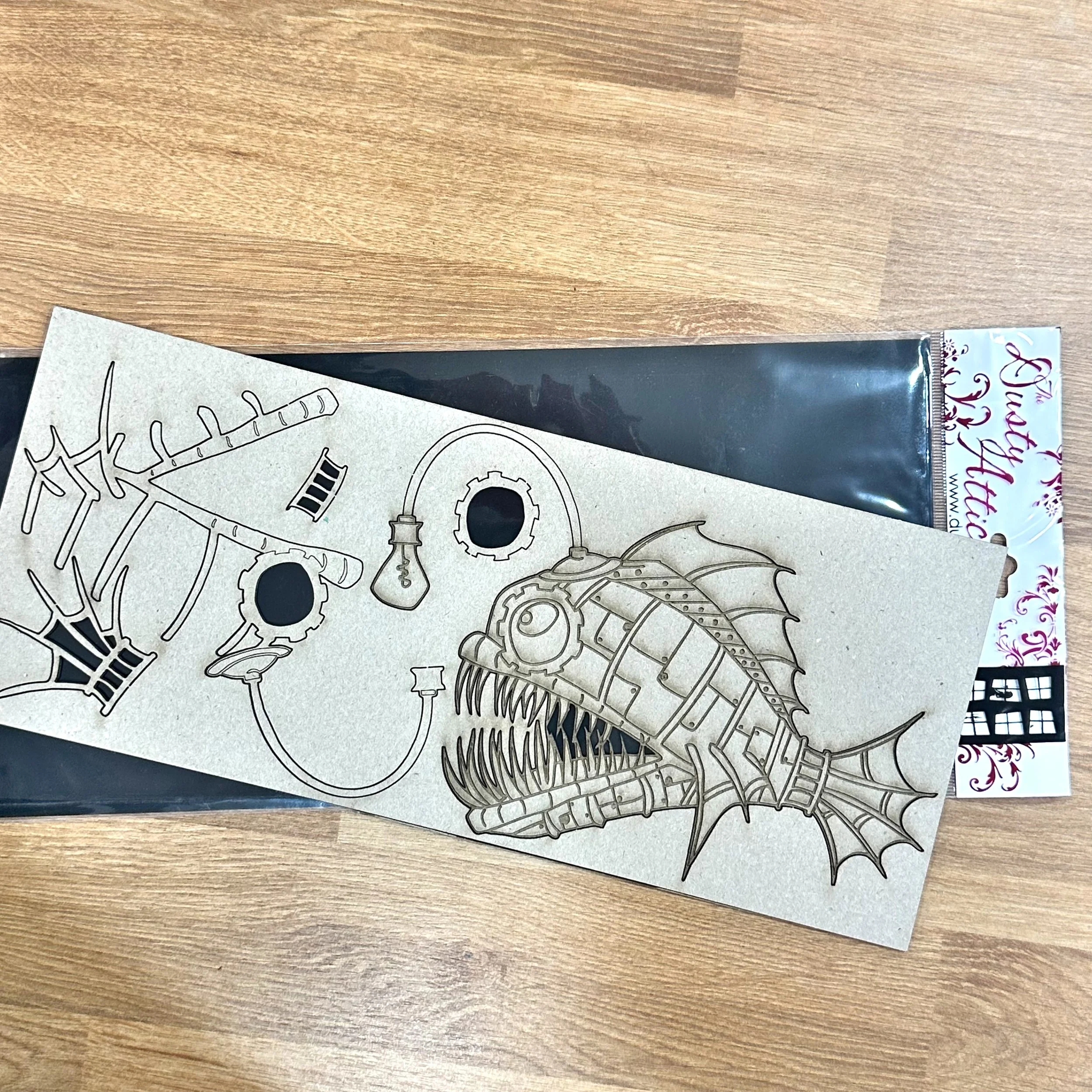 Steampunk Mechanical Angler Fish Embellishment