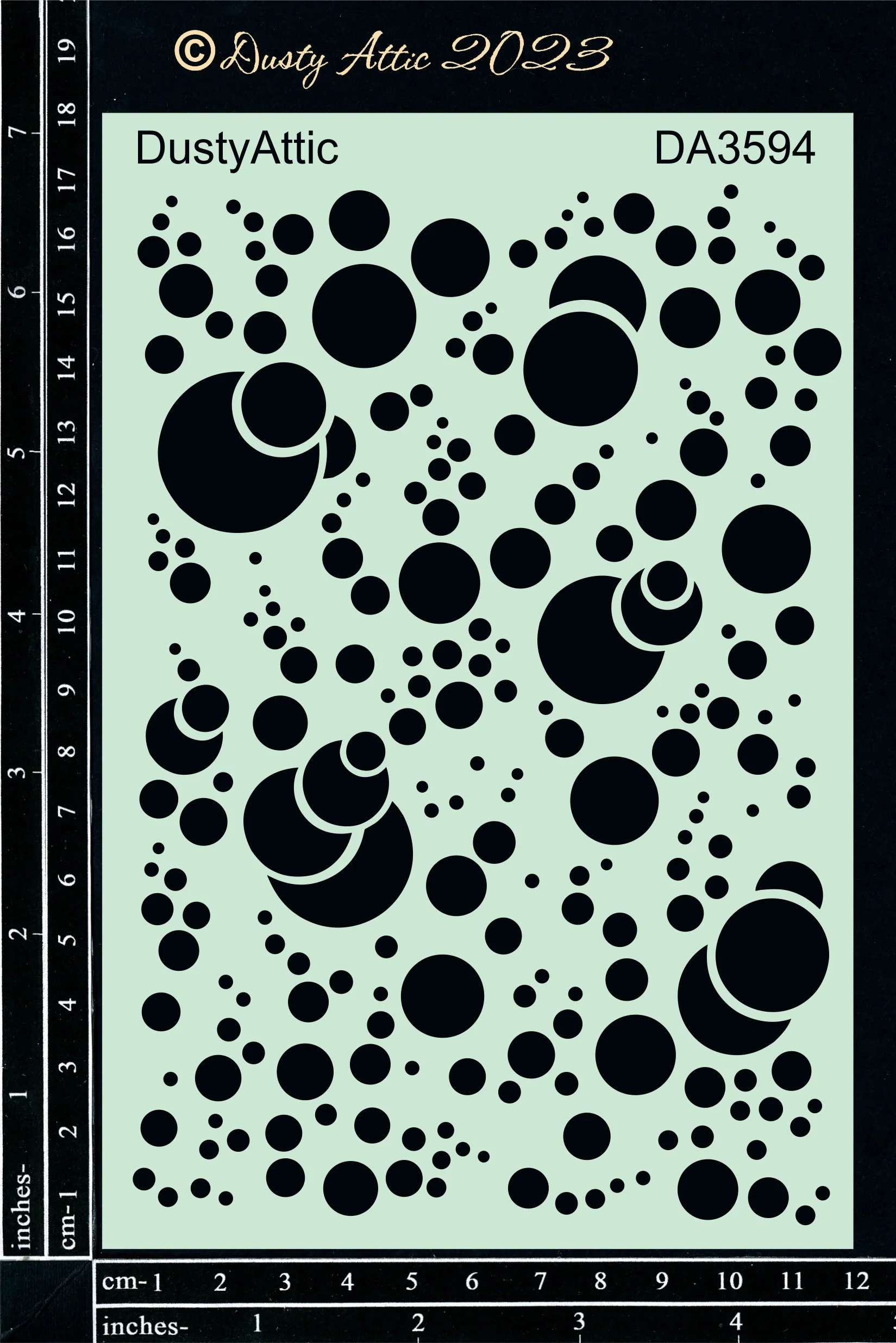 Dusty Attic Bubbles 2 Stencil