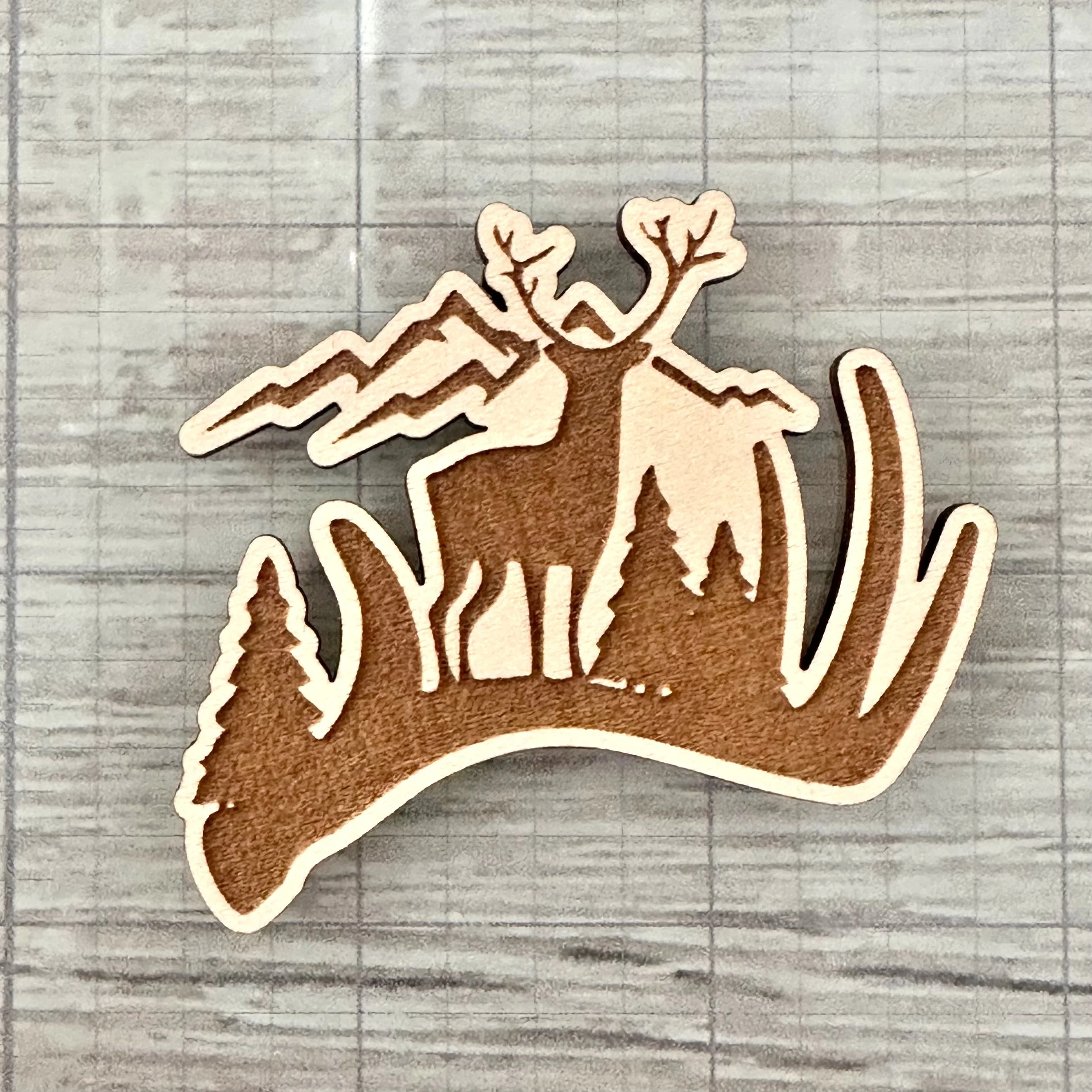Antler Deer Scene