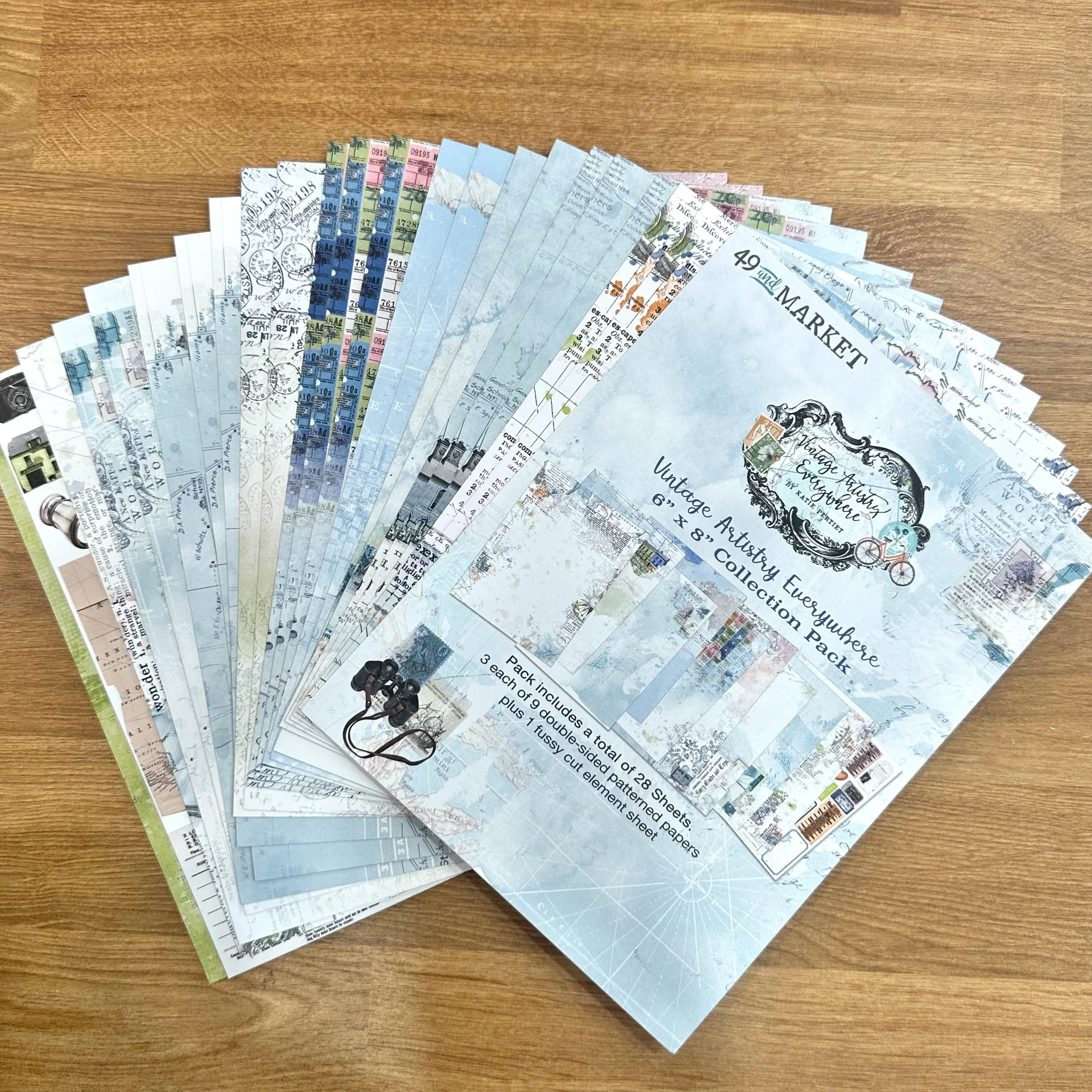 Vintage Artistry Everywhere 6x8 Partial Paper Pack