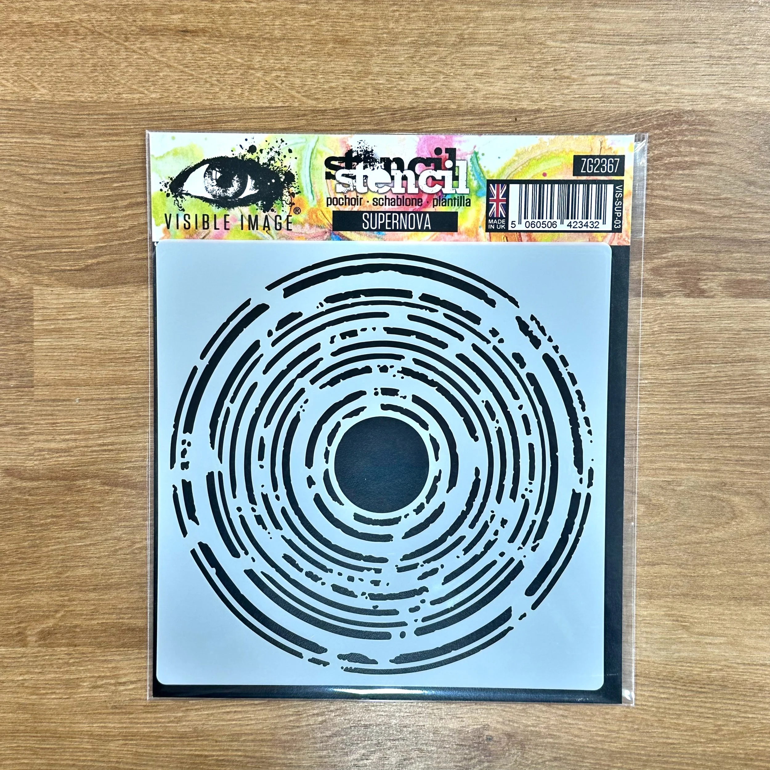Visible Image Super Nova Stencil