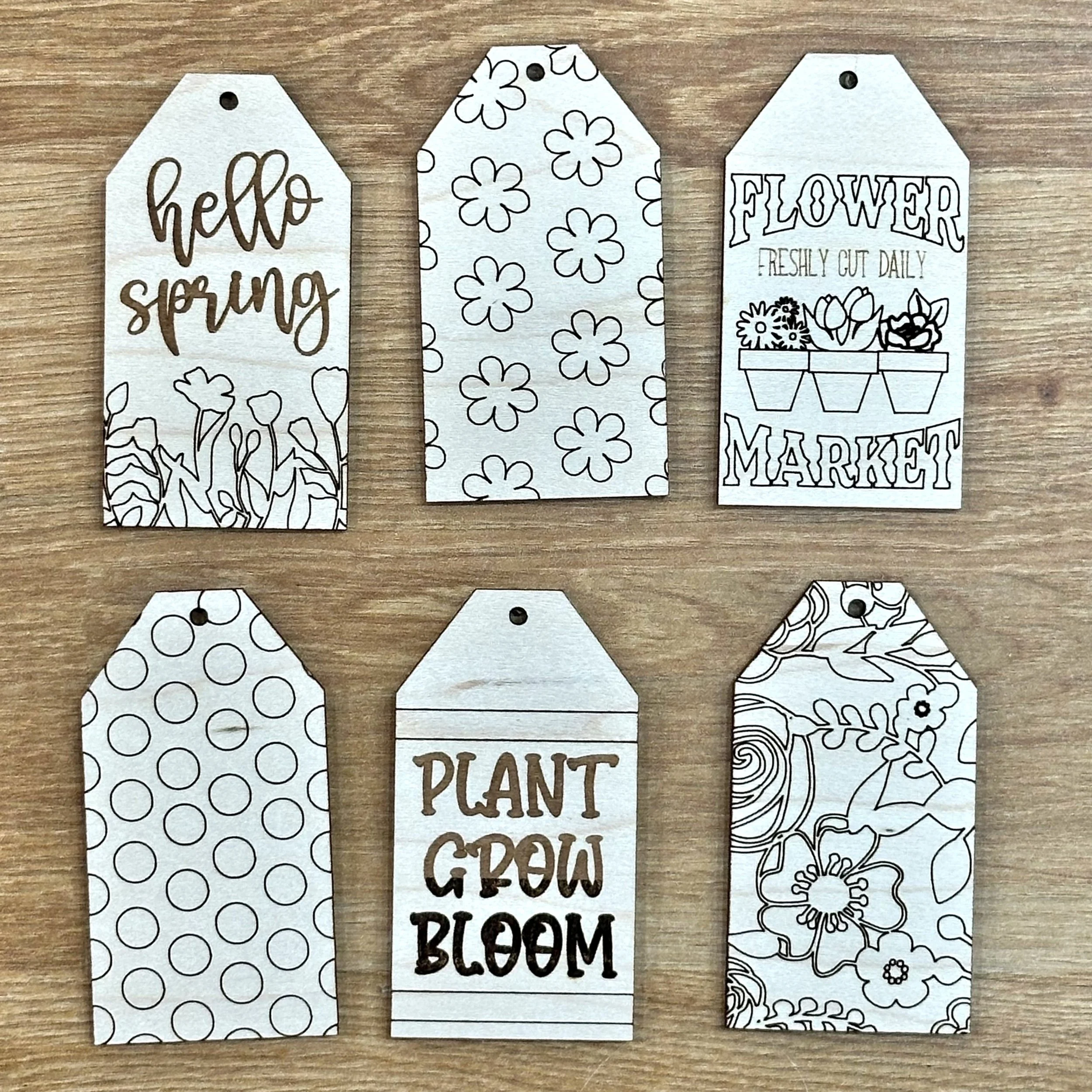 Spring Craft Tags
