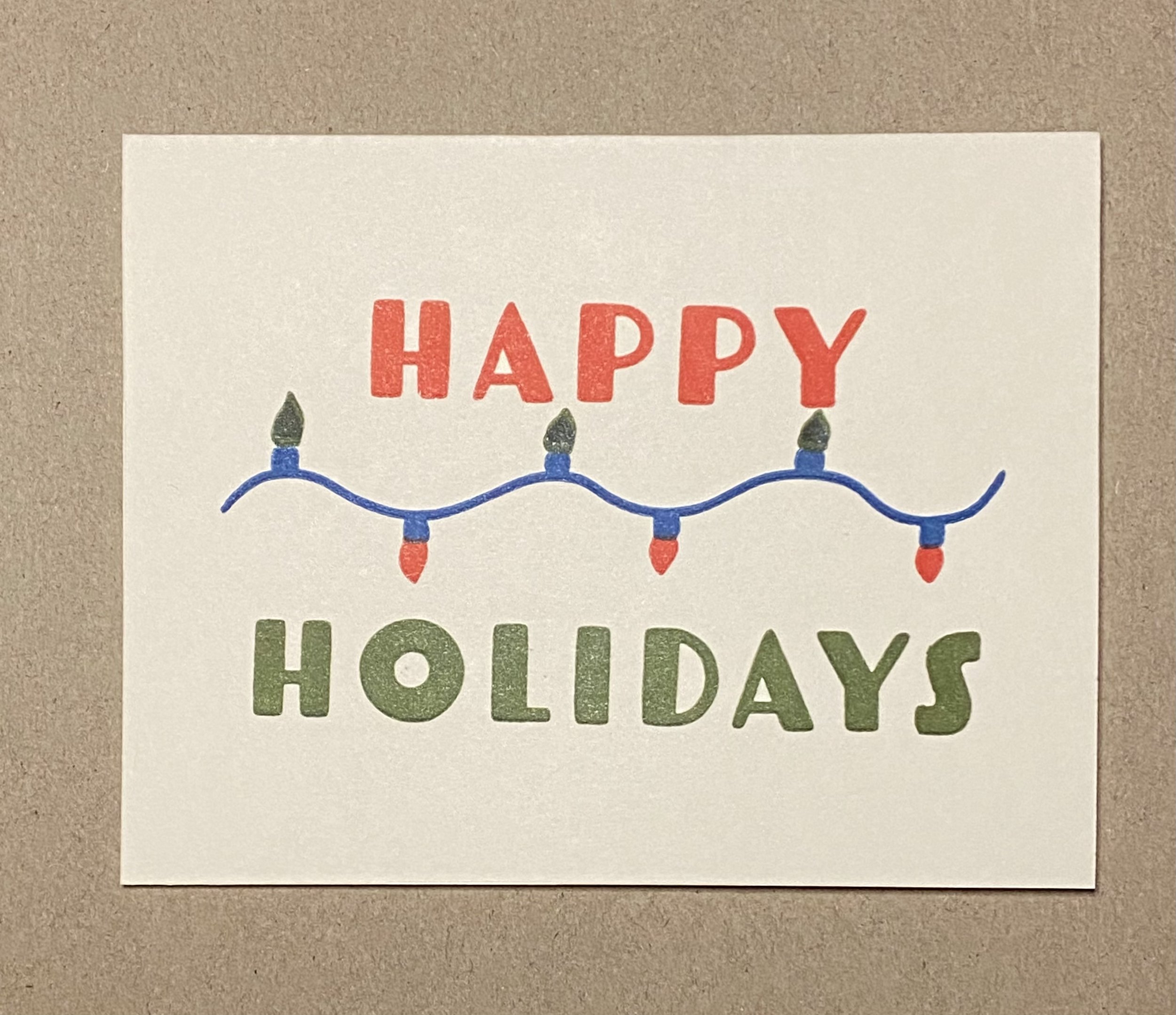 Happy Holidays Cards (4 Pack)