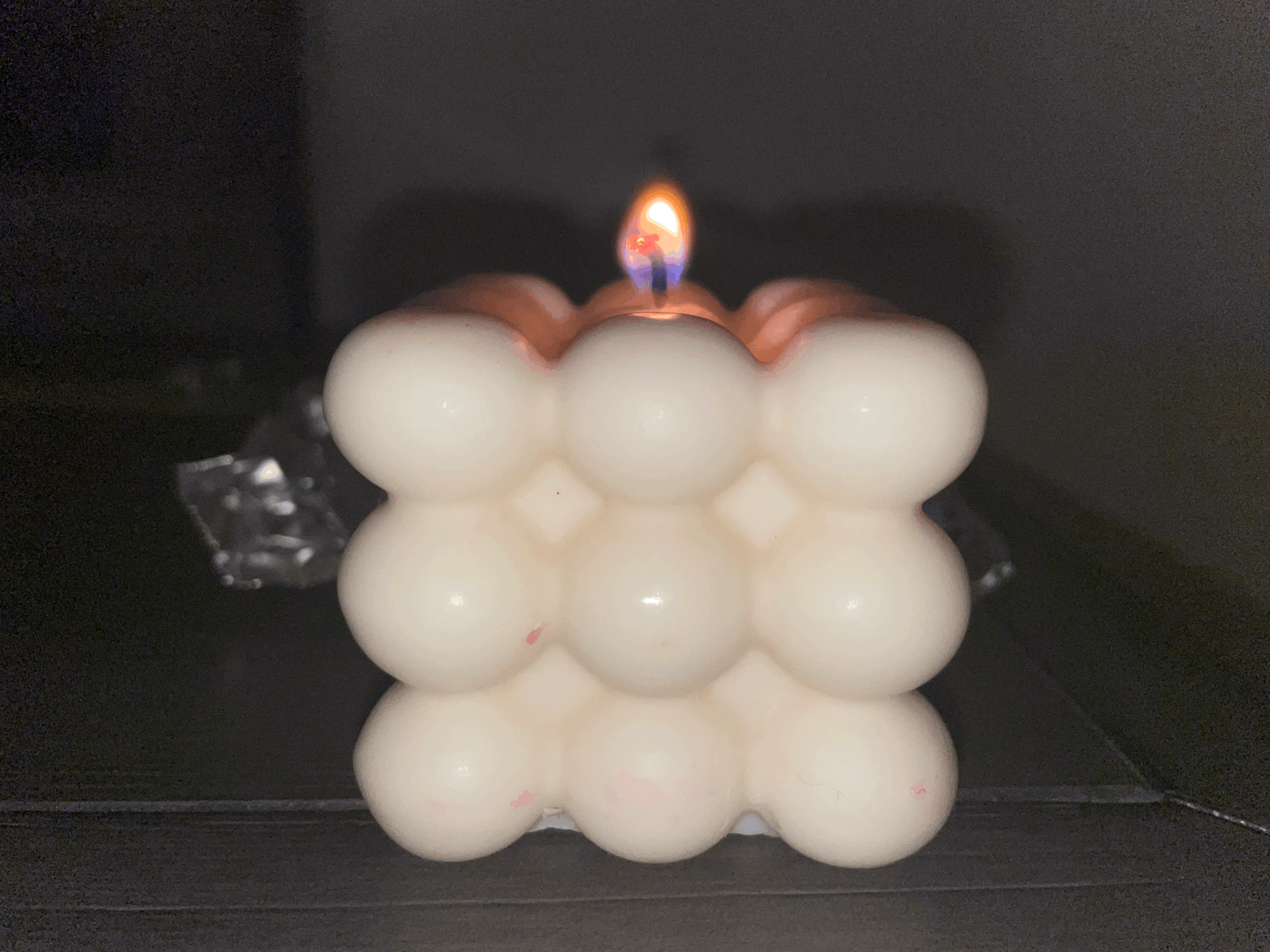Bubble Candle - White