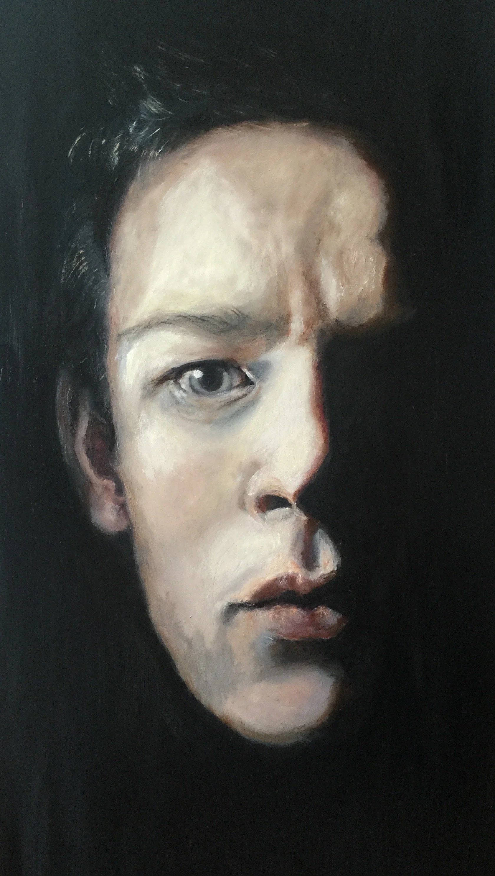 Out of Darkness 100x40, olje på lerret, pris på forespørsel