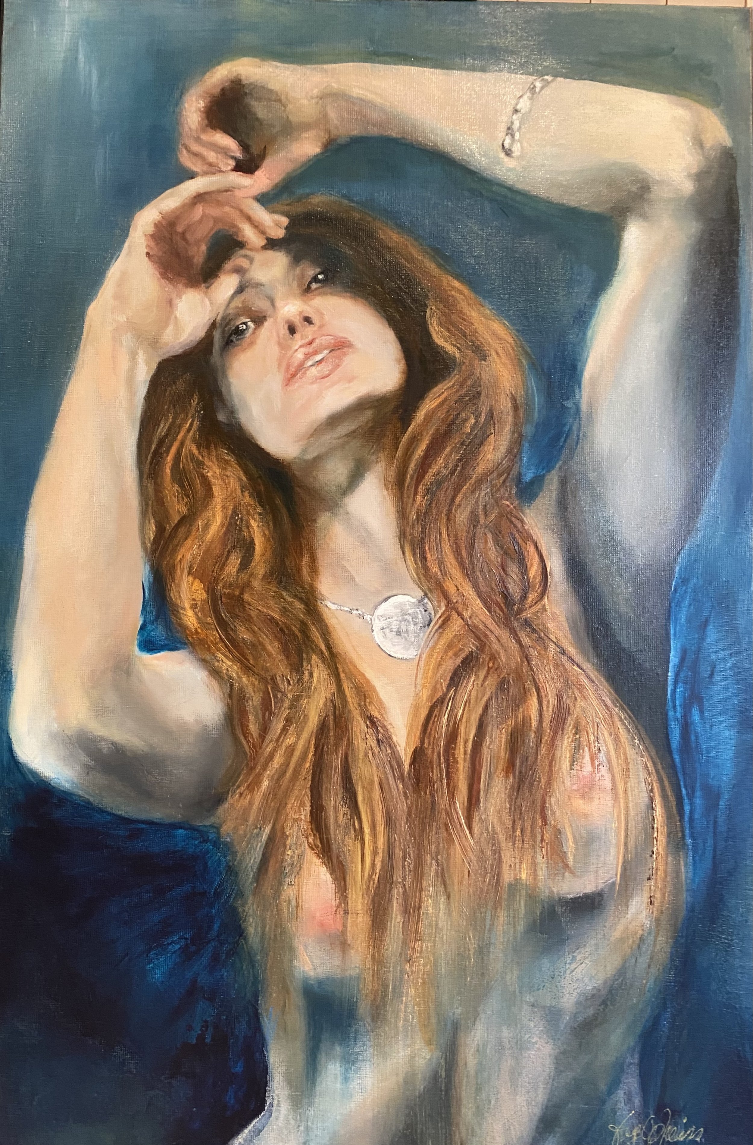 Maria, akryl og olje, 90x70
