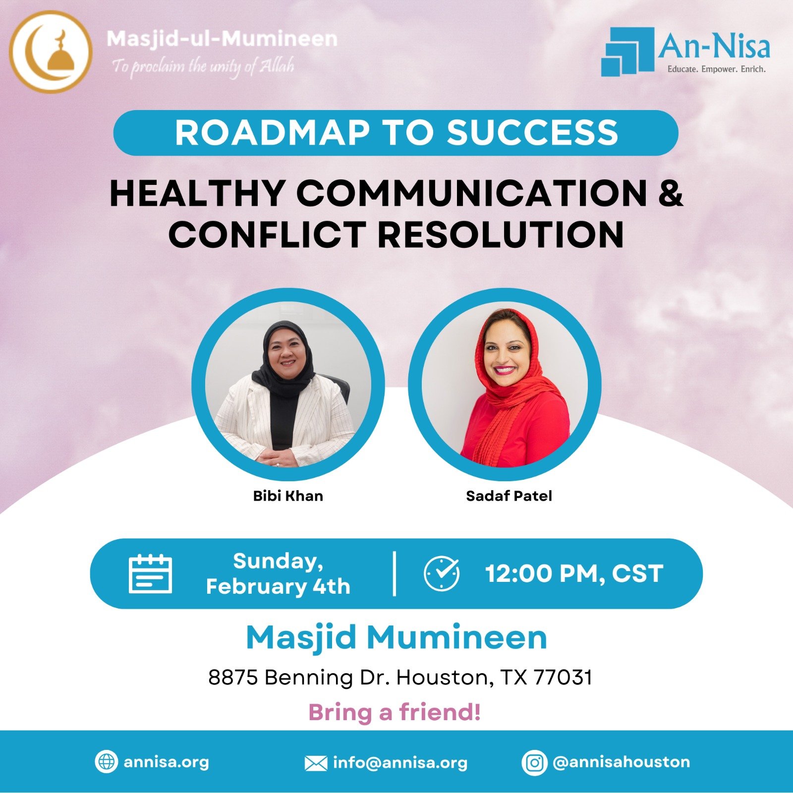 Healthy Communication & Conflict Resolution - Masjid Mumineen