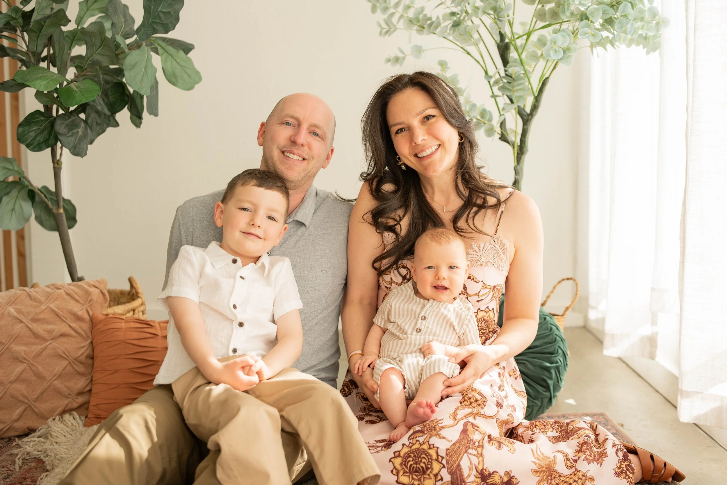 Testimony of Steph: A young mom and new believer who found growth and community through Built Up Ministries, pictured here with her family.