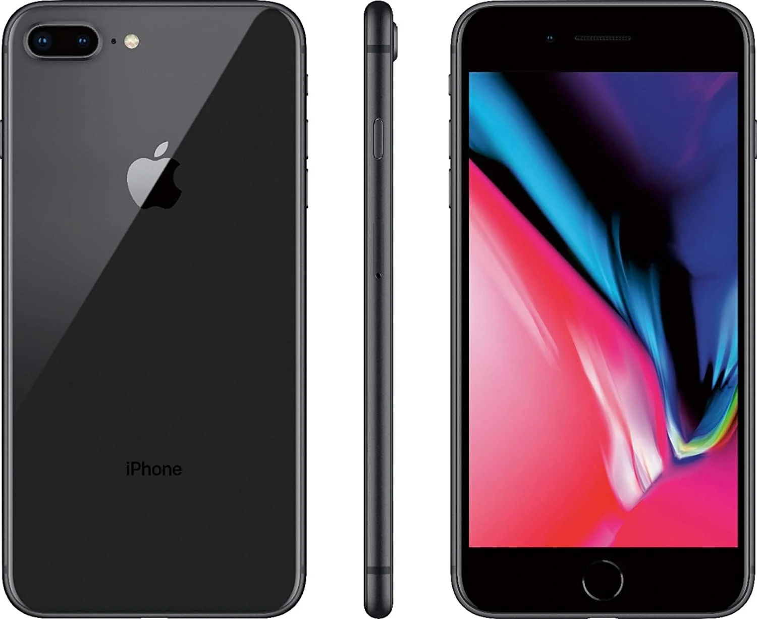 Apple iPhone 8 Plus, 64GB, Space Gray - Unlocked (Renewed 