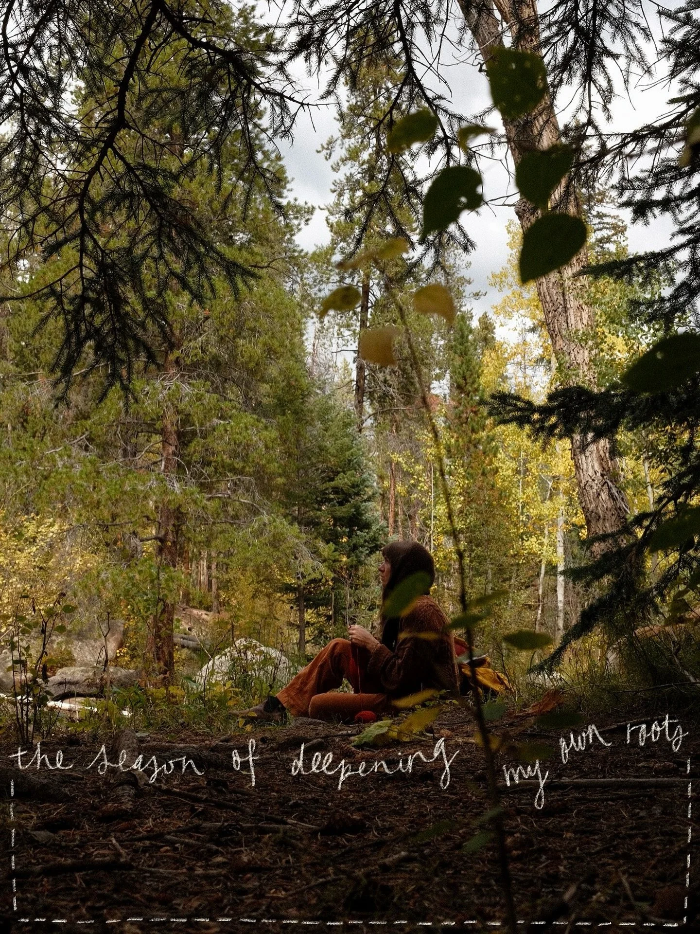 I peaked with the leaves
and now I can feel my edges shriveling up, 
preparing, or already in the midst of, 
shedding &amp; decomposing. 

Giving life to something new, 
something not yet formed, 
unclear what it is, 
but curious what it could be,
wh
