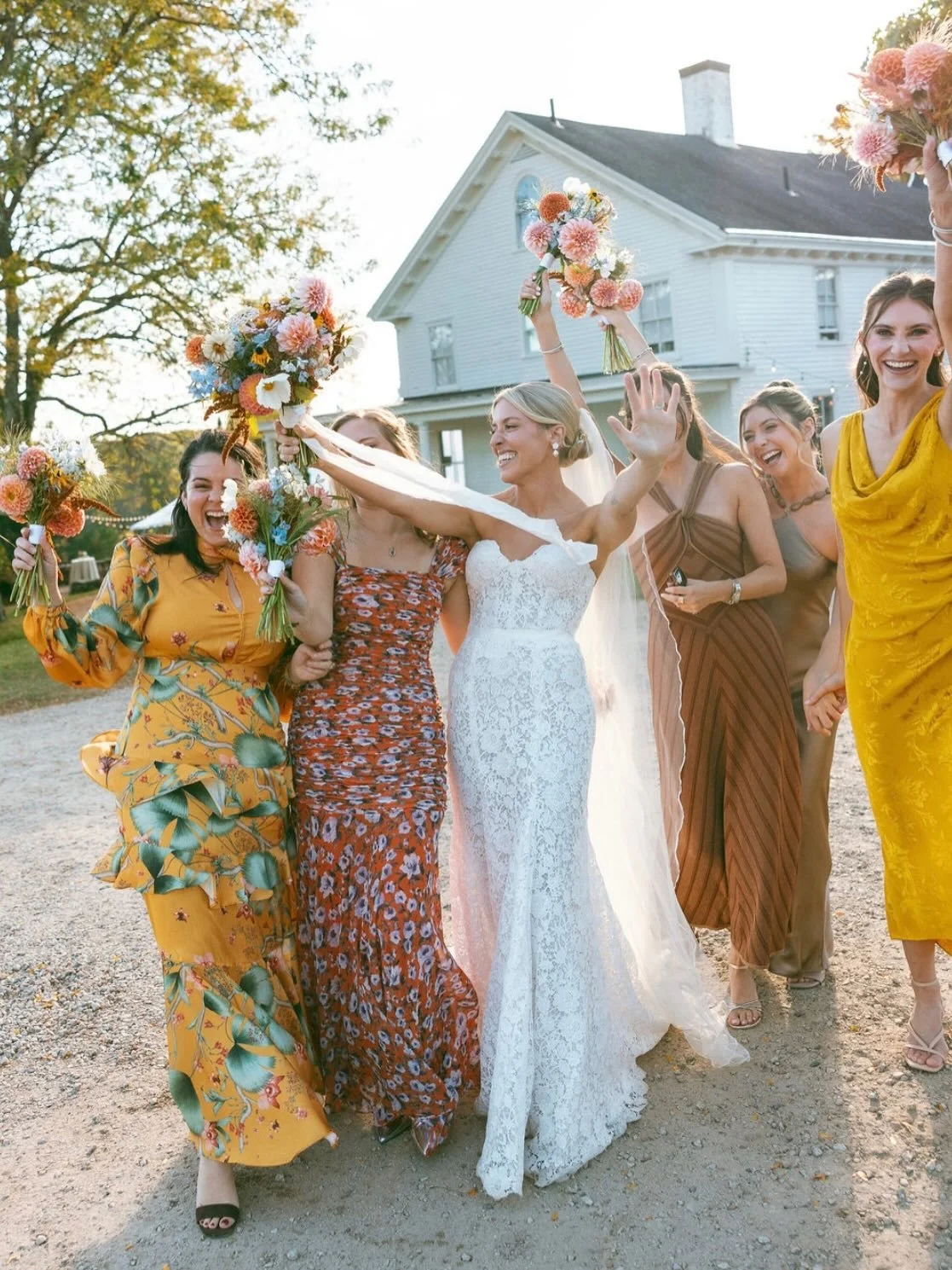 I feel like this was just five minutes ago?! All the local blooms for these gals &hearts;️ Captured by @carneyabbottphoto