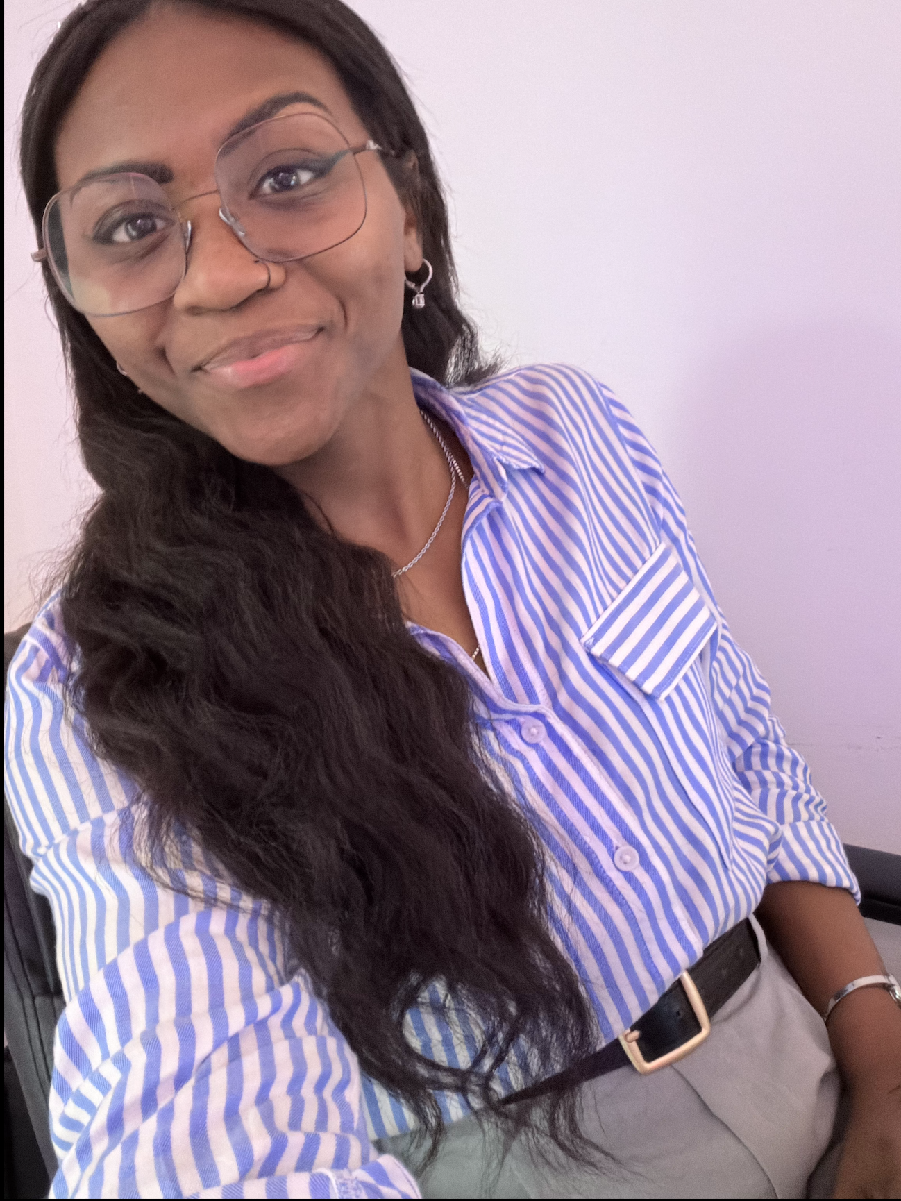 girl with striped shirt