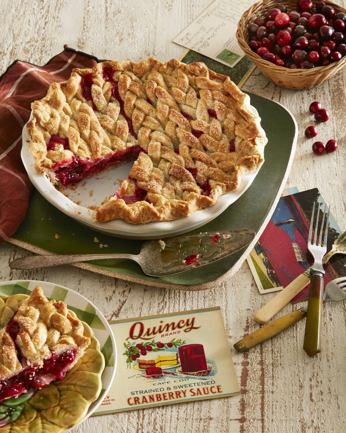 Braided Cranberry-Orange Pie