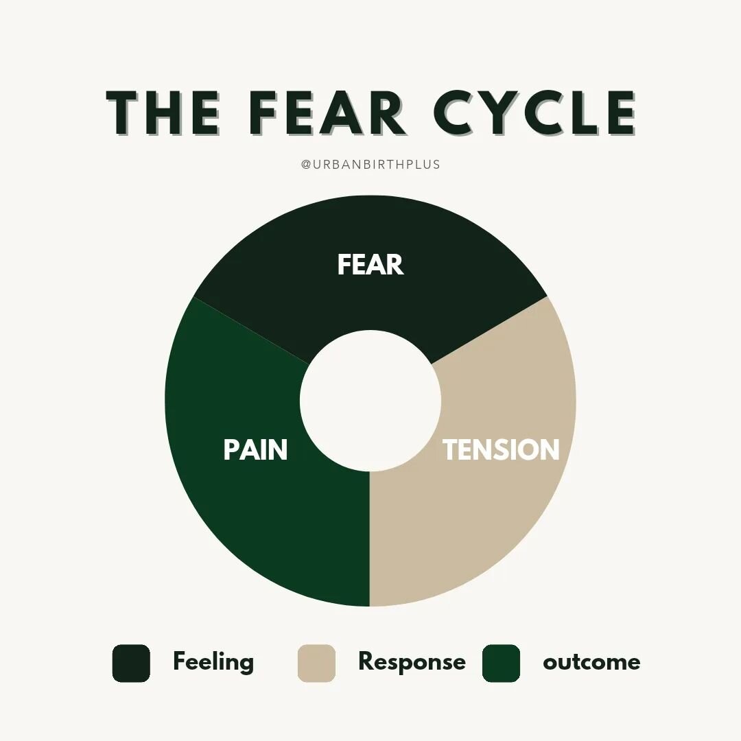 The fear- tension- pain cycle in birth. 

Have you heard of it?

Can you see how it can (unintentionally) eff up your birth?

This is one cycle we are not entertaining nor giving any vibes to. 
Not at all. 

I know, it's easier said than done. But wh