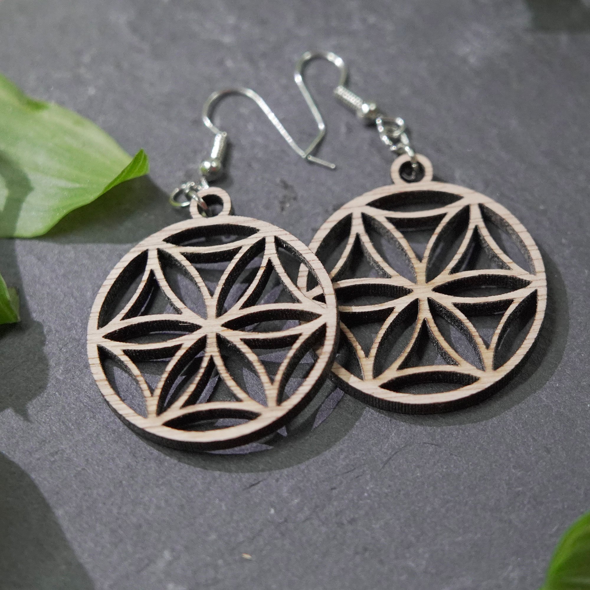 Boucles d'oreilles "Fleur de vie"