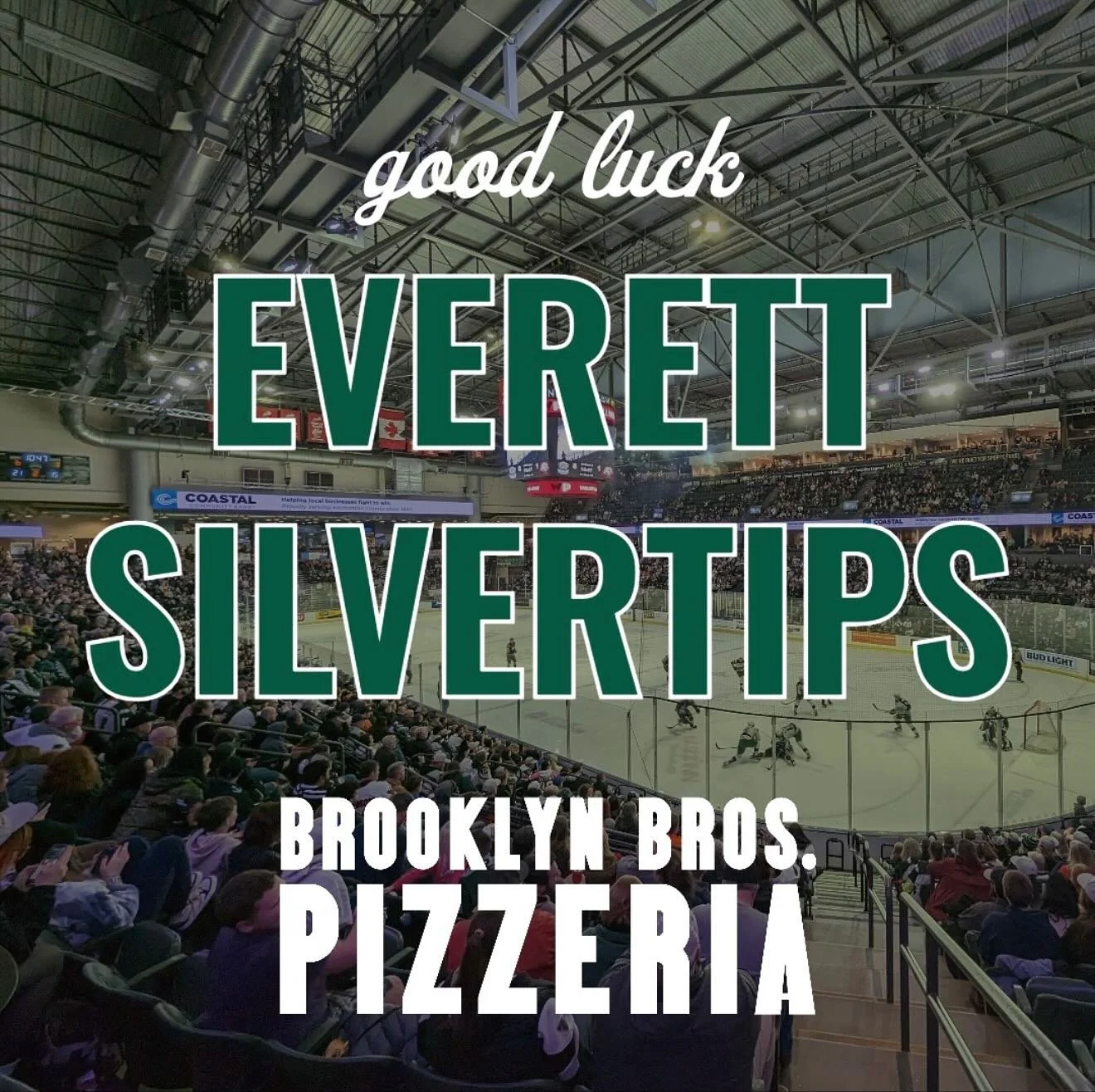 Hockey season is back with the home opener tonight at 6:05 and we are STOKED. 
Come see us before or after the game! 🏒🍕