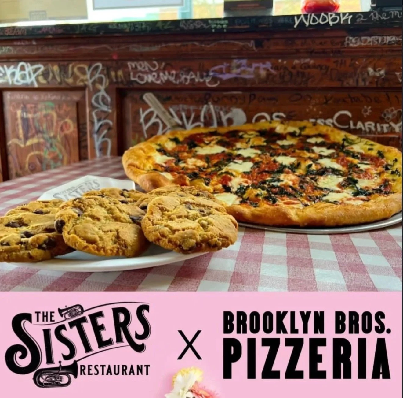 This Mothers Day, your favorite Sisters &amp; Bros. are teaming up again for mom! Grab any 18&rdquo; pie this Sunday from either Brooklyn Bros. location and get a pack of cookies on us, just for mom (unless she wants to share) ❤️

Sunday Hours!
⏰🍕 M