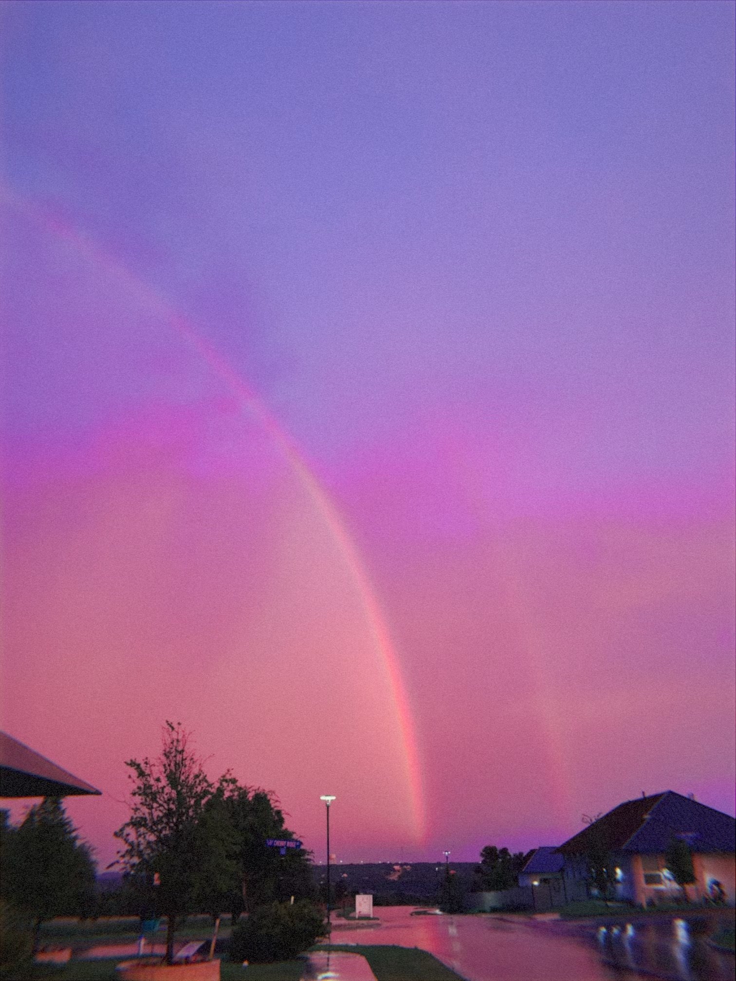 Austin sunset after a storm