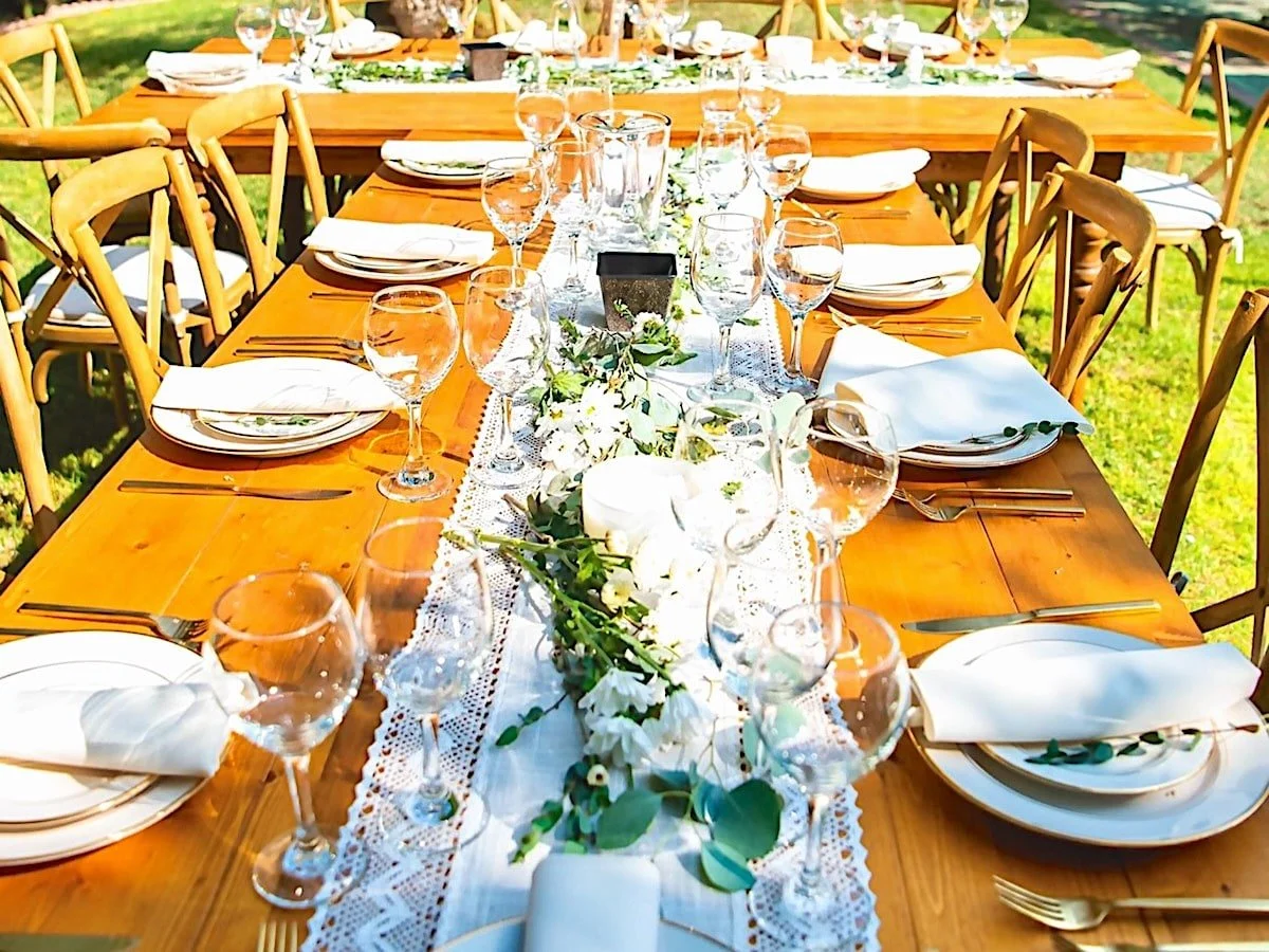 West Hollywood backyard dinner party