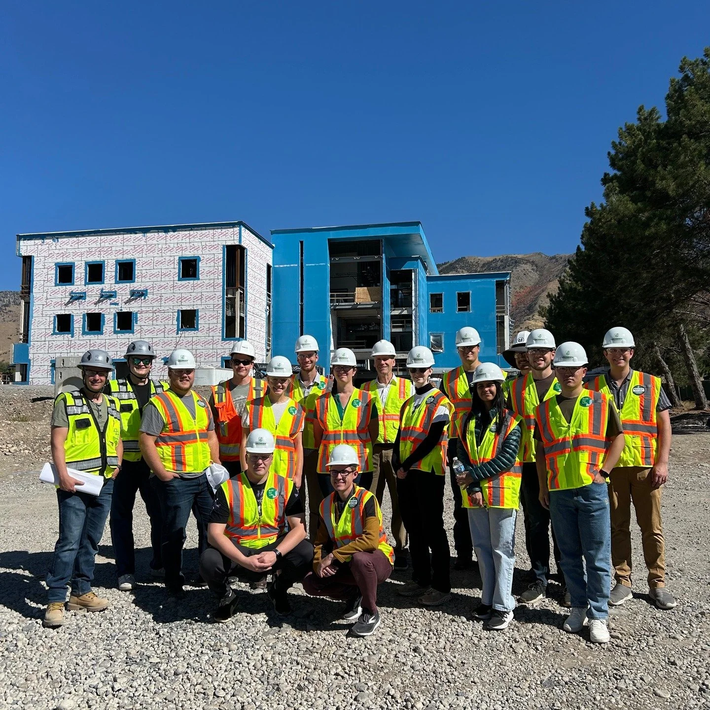 Recently, one of our engineers Arek Higgs had the privilege of guiding Utah State University's SEAU club on a site tour of Utah State University's College of Veterinary Medicine building, which is currently under construction on USU's Logan campus. T