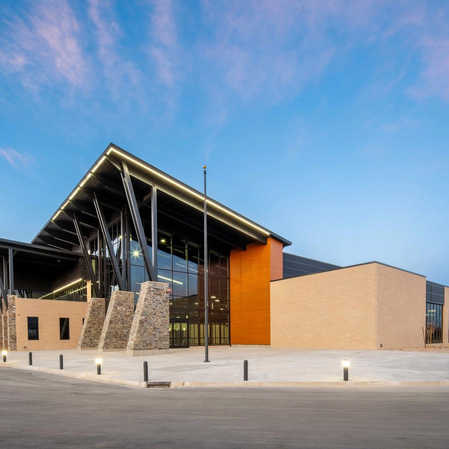 Recognized as Utah Construction and Design Magazine's Most Outstanding Public Project over $10 Million , the new 136,000 square foot Spanish Fork Recreation Center is a structural and architectural feast for both the body and the eyes. With both a sl