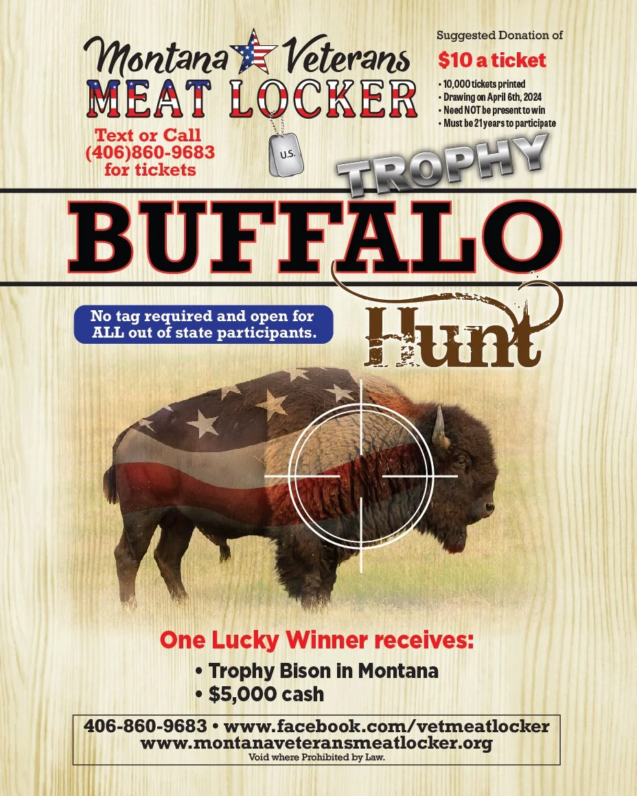 Buffalo Raffle Montana Veterans Meat Locker