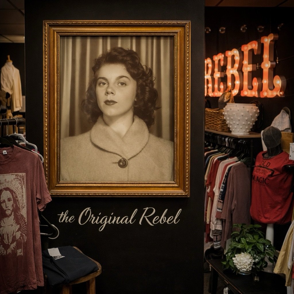 Hey Rebels,

She Started It All ❤️

Before Rebel Junk&hellip;
Before the markets&hellip;
Before any of this&mdash;

There was Mom.

She piled all 5 of us into an old Ford truck&hellip;
Driving from garage sale to thrift store to flea market&mdash;
hu