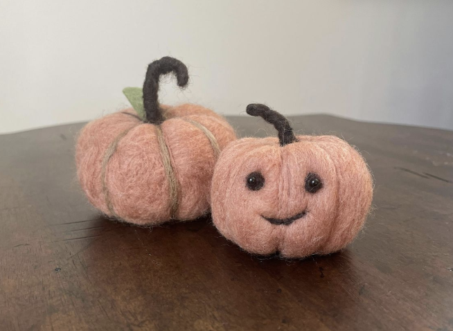 Jack O Lantern - beginner needle felting class