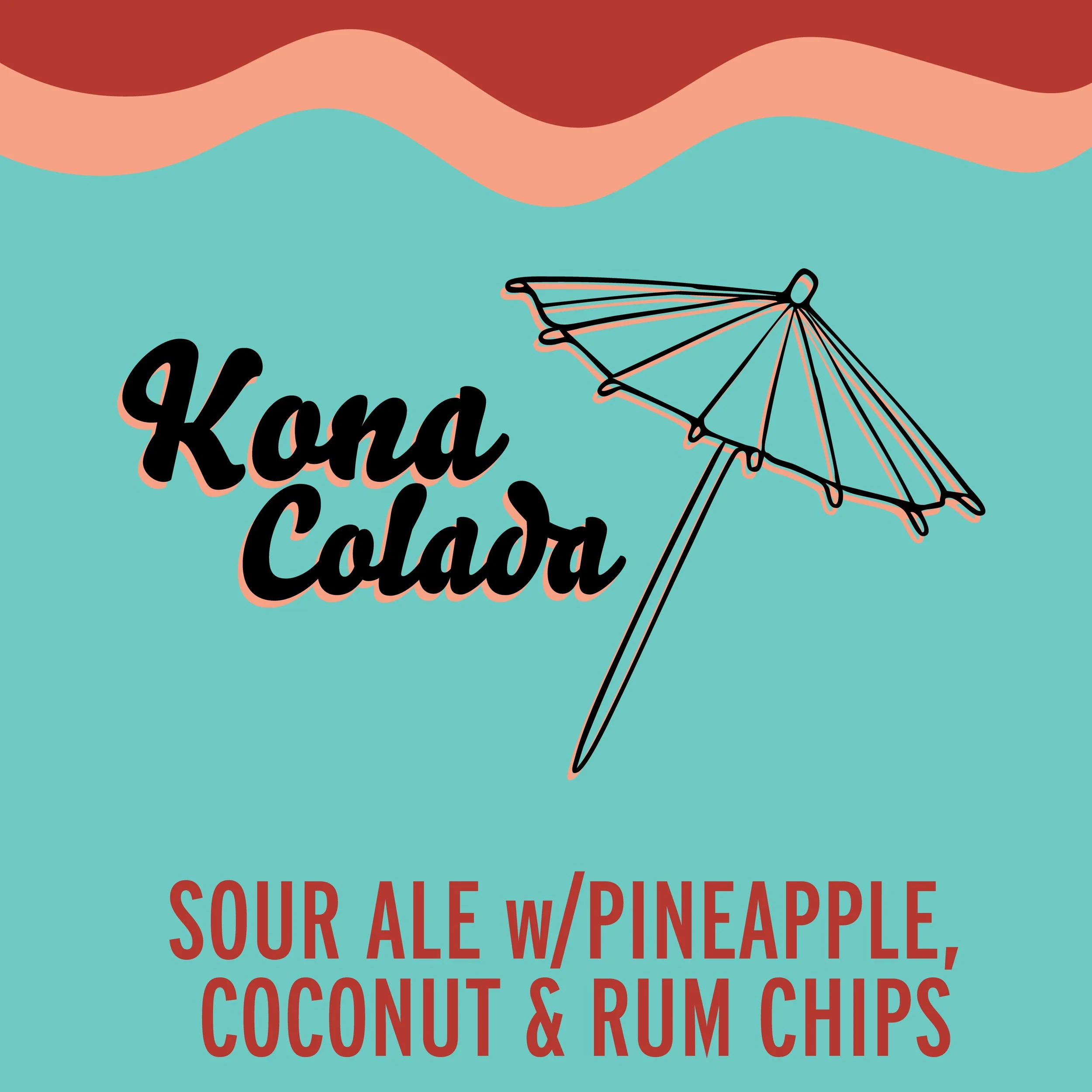 6.1% ABV 
Tropical sour ale made with real pineapple and coconut, and conditioned on rum chips for the full Hawaiian experience