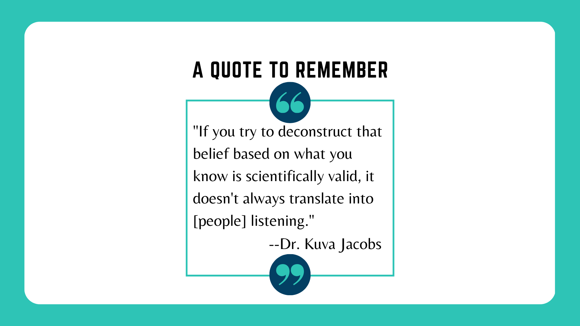 Recapping TLDC: Busting Learning Myths (Dr. Kuva Jacobs)