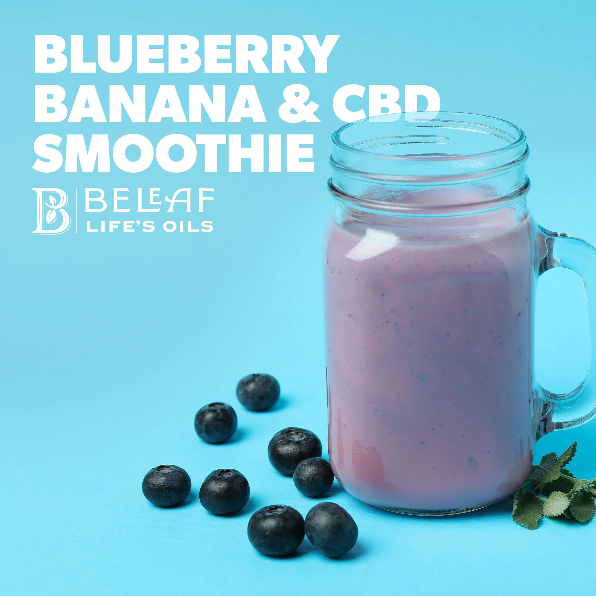 On a hot summer day, a cold smoothie can be the perfect thing for a morning kickstart or an afternoon snack. This delicious blend of blueberries, banana, buttermilk, maple syrup, and a dash of BeLeaf will not only fill you up&ndash;it will also provi
