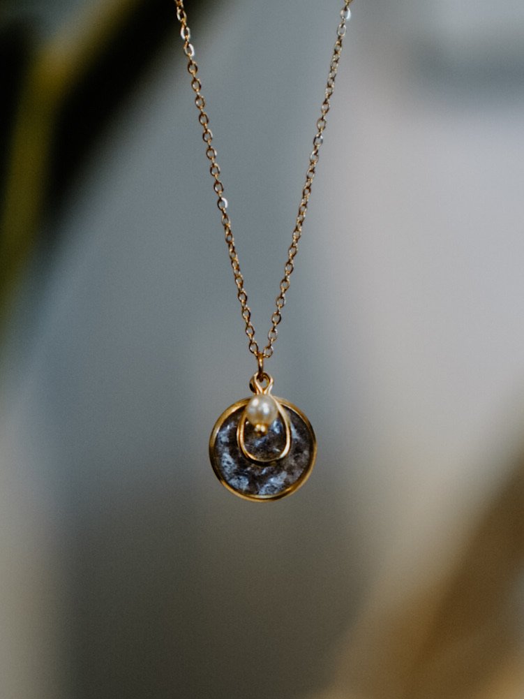 Single Bezel Layered Necklace