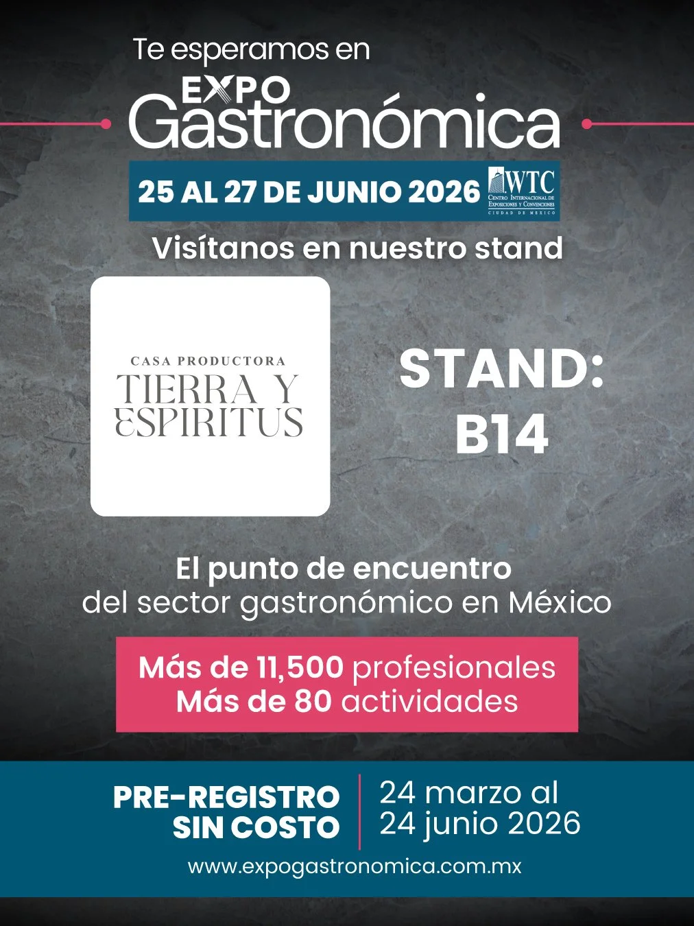 NOS VEMOS EN EXPOGASTRONóMICA 2026 WTC CDMX