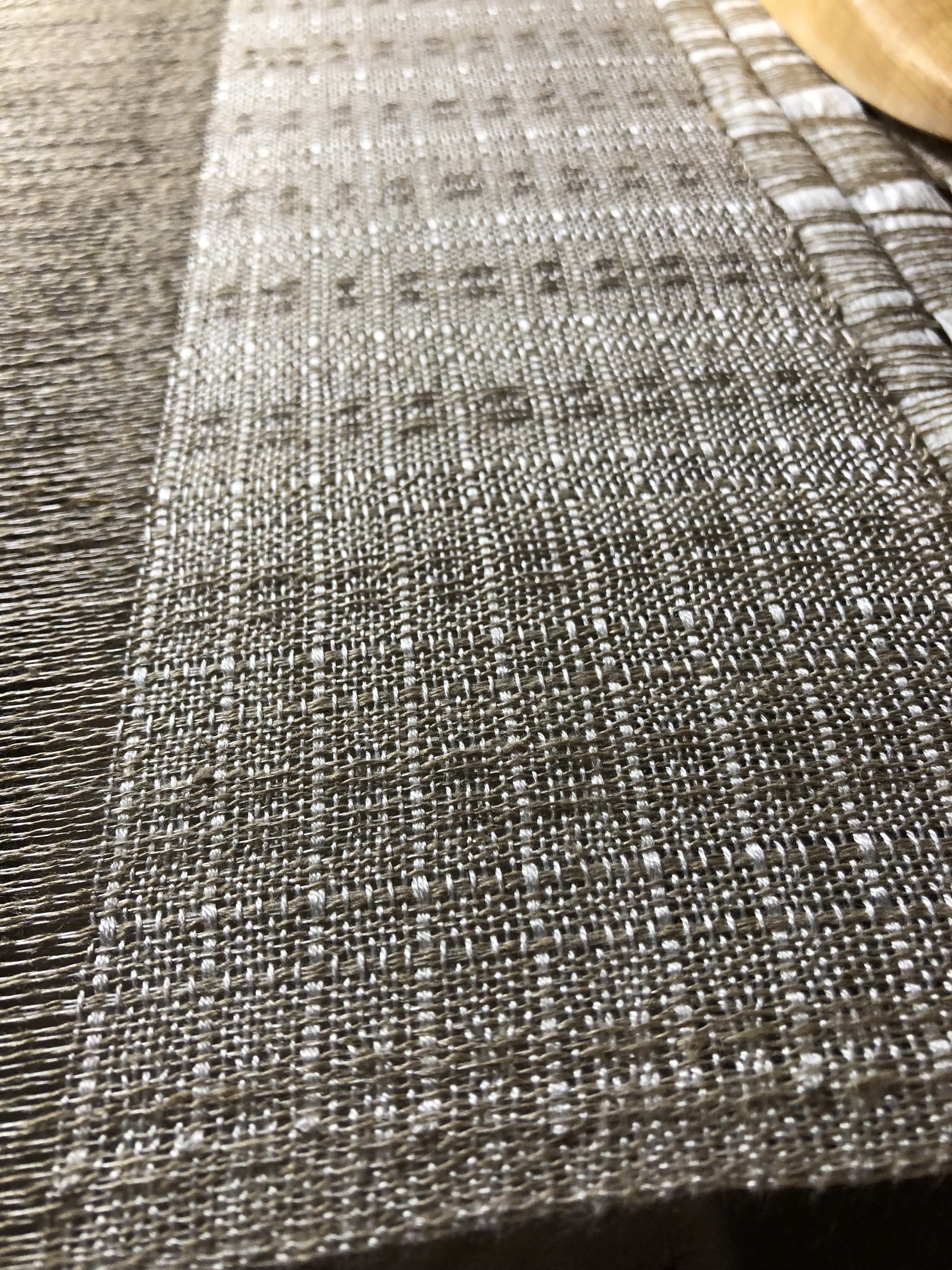 The weave pattern close up