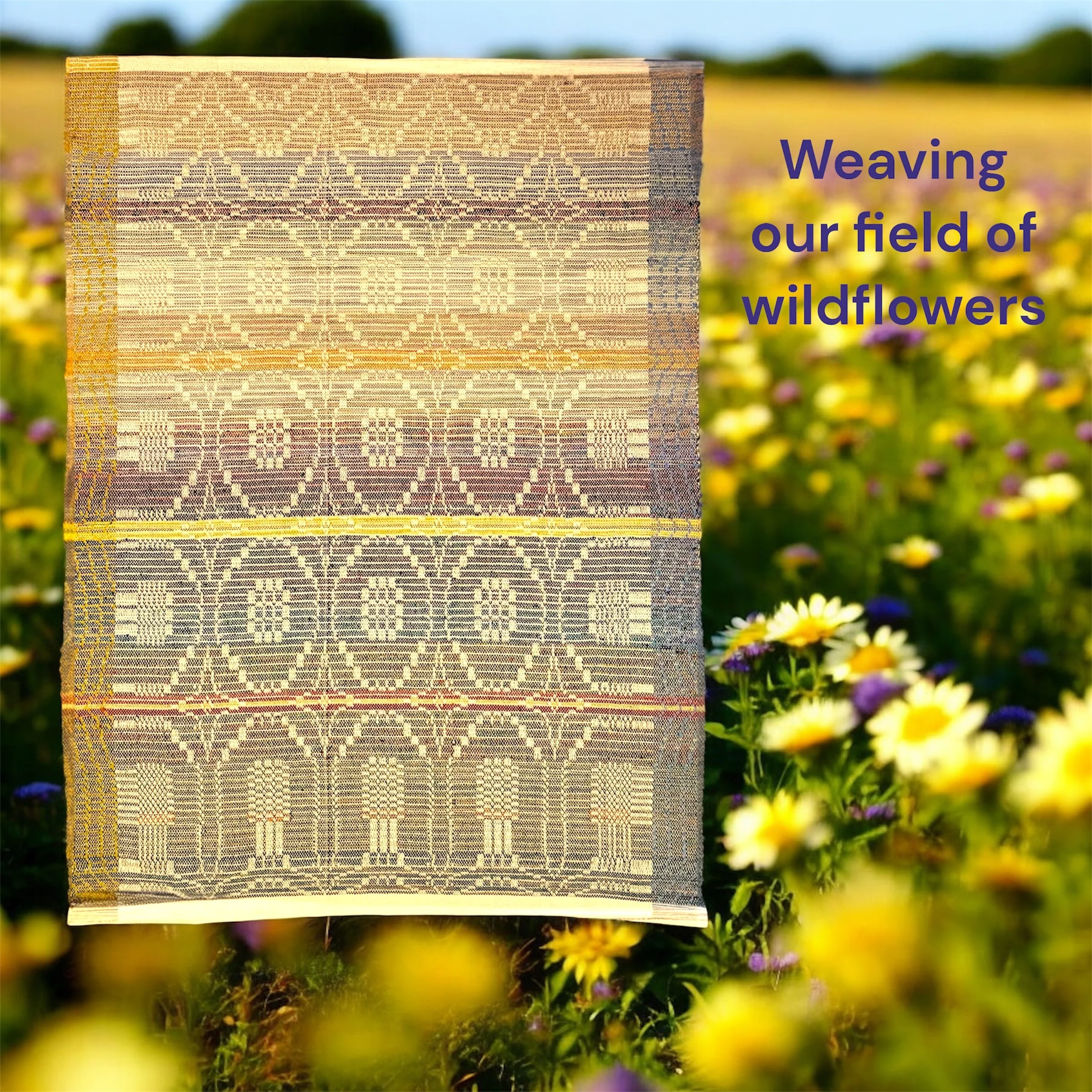 Wrapped in a Field of Wildflowers: An Anniversary Coverlet Inspired by Early American Weavers