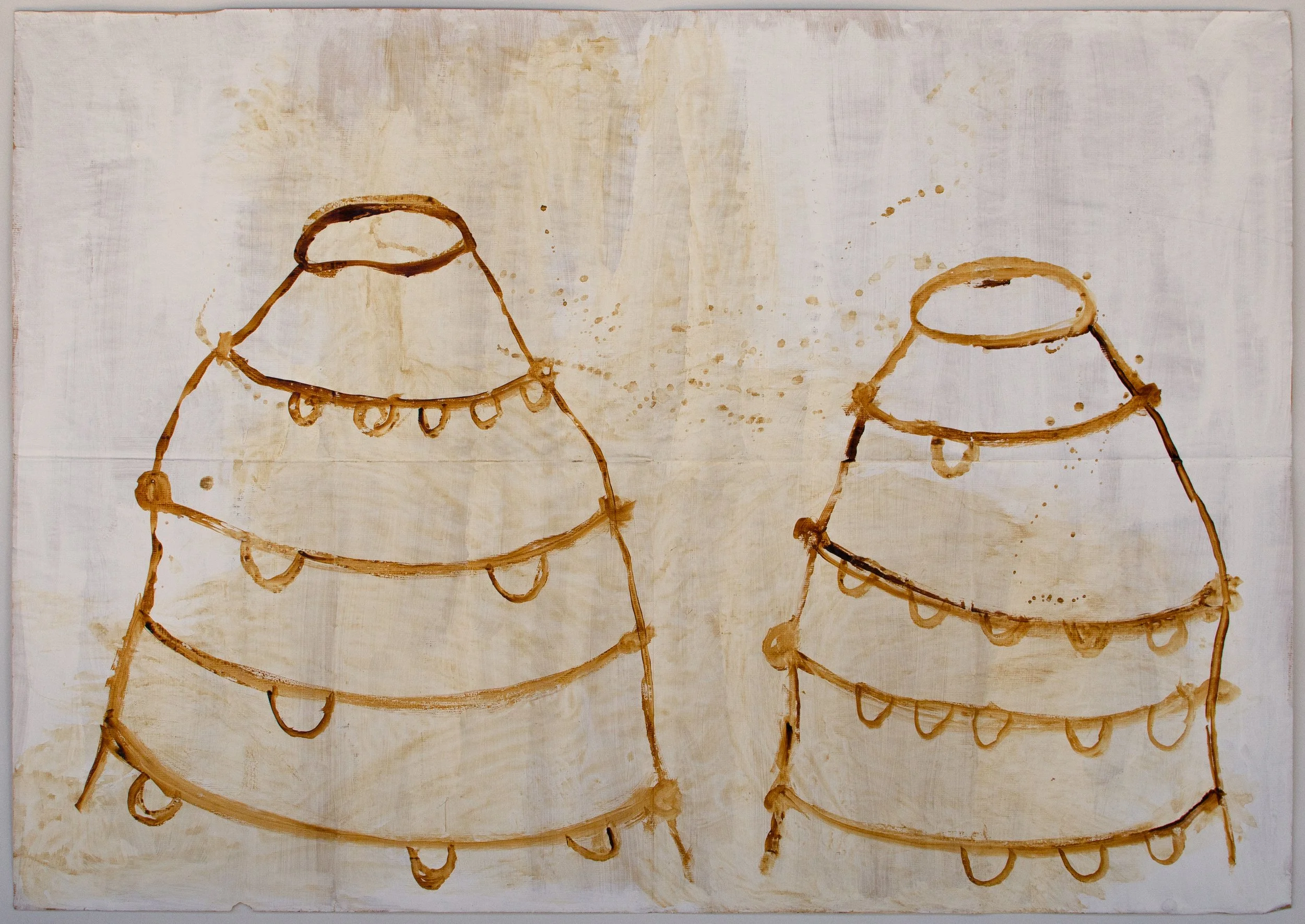 Untitled (or Study for a Hoop Skirt- Sienna Twins)