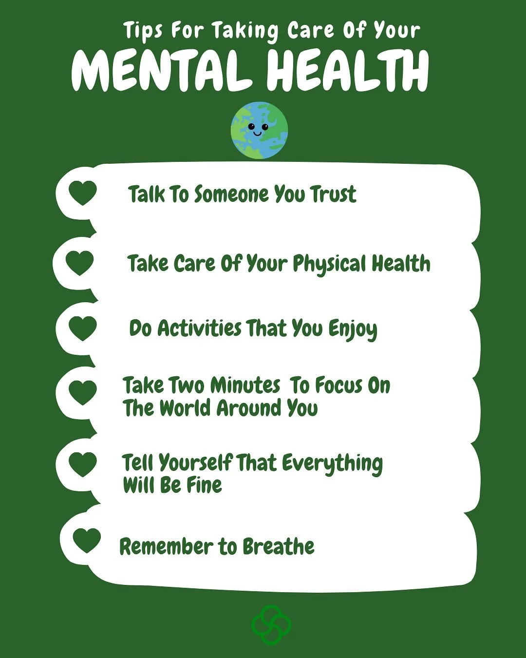 Checking in on your heart and mind today. 💚

Remember, it&rsquo;s okay to pause, breathe, and take care of you. We&rsquo;re all in this together. Let&rsquo;s keep showing up for ourselves and each other. 

#worldmentalhealthday