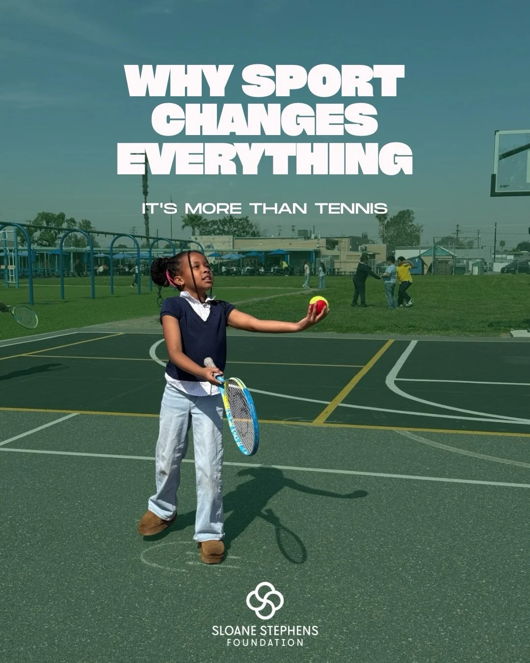 Tennis is the hook, but the impact is the headline 🎾✨
At the Sloane Stephens Foundation, we aren&rsquo;t just teaching kids how to hit a cross-court forehand; we&rsquo;re giving them the tools to navigate life. From the discipline of daily practice 
