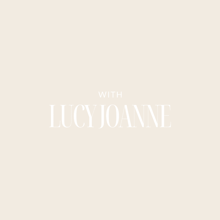 With Lucy Joanne brand identity
