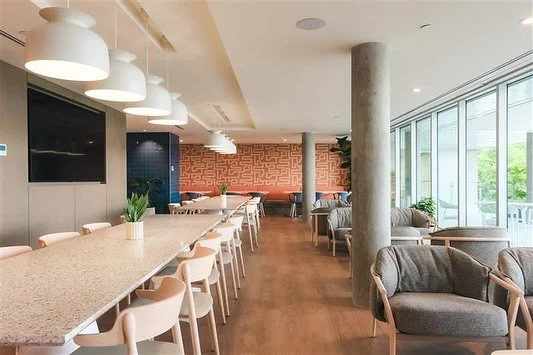 Phase II: Complete: The H.C.C Caf&eacute; | Hollyburn Coffee Club | Now Open! The perfect place for your morning latte, healthy lunch with friends, grabbing a smoothie post workout, or having a happy hour drink on the patio. Welcome Home!