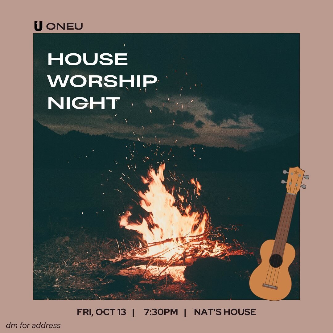 Join us for a bonfire acoustic worship night &amp; hot cider! 🍂🍎🎶