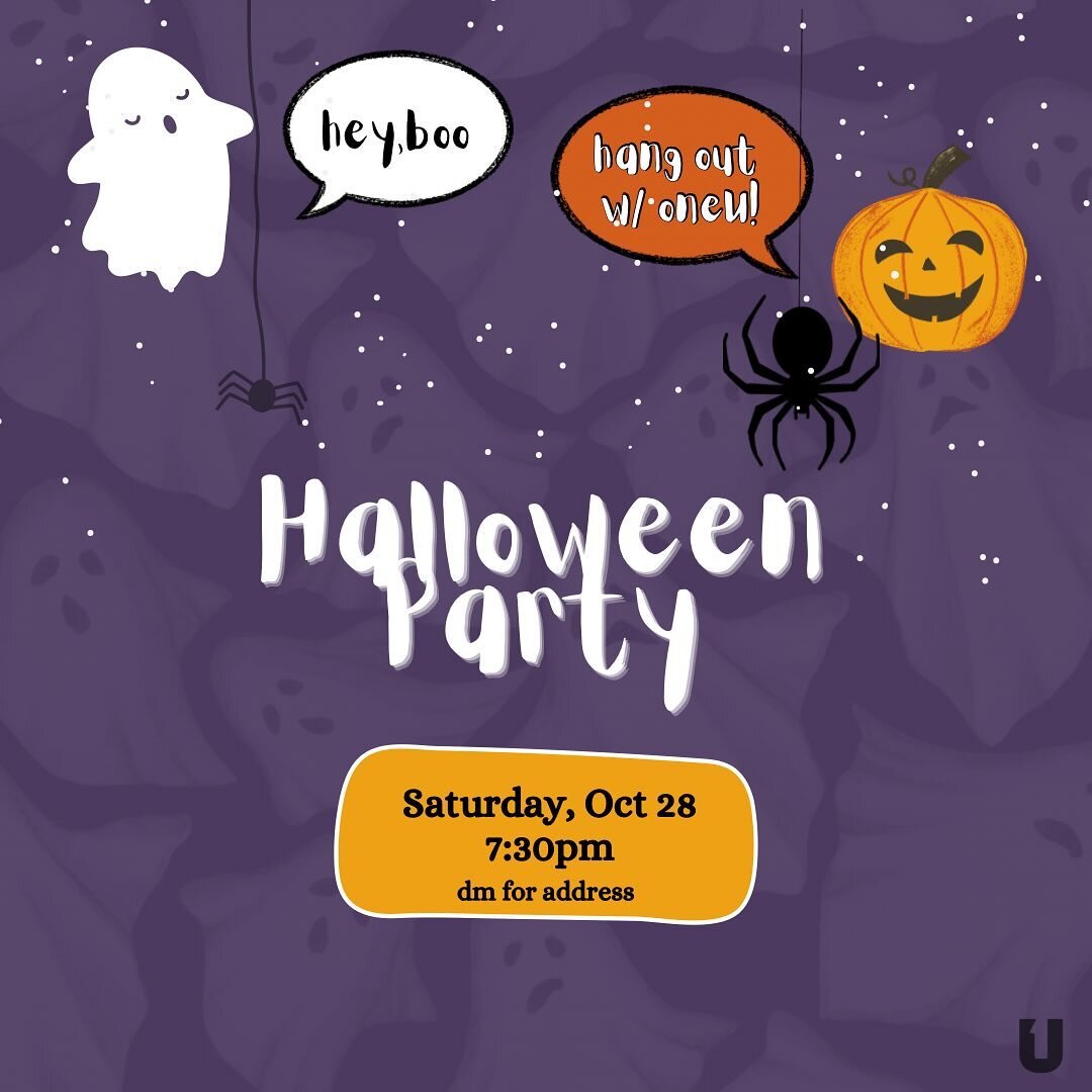 Join us for snacks, hanging out, and a costume contest! Bring your friends! Let us know if you need a ride.